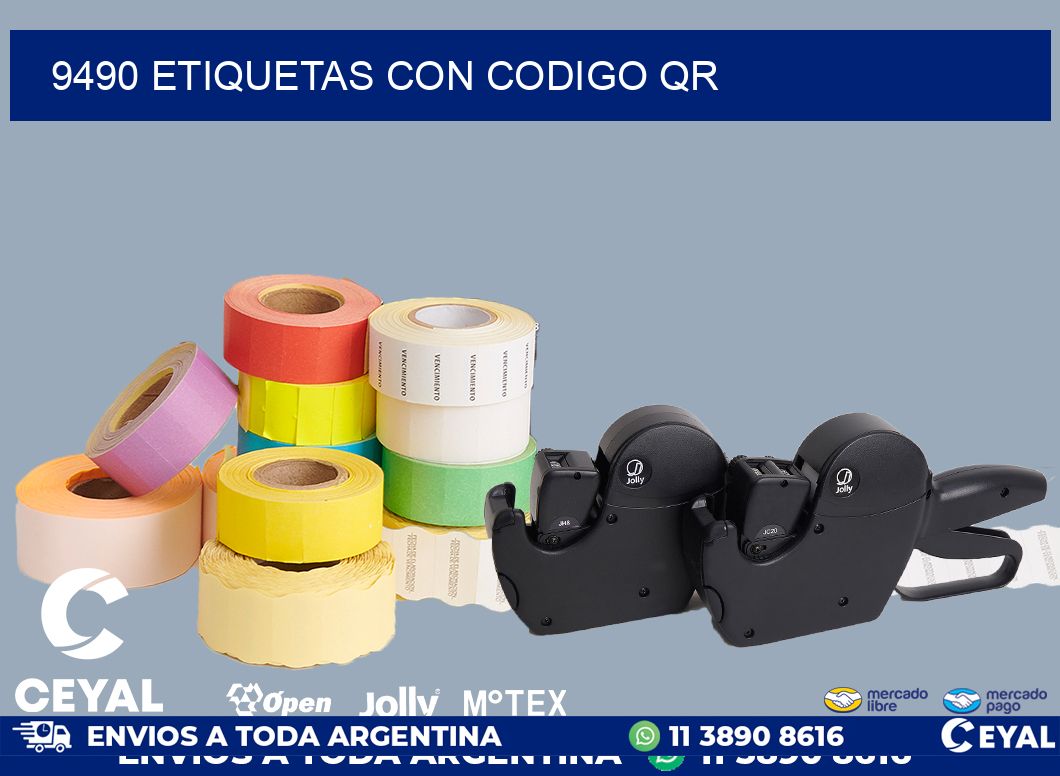 9490 ETIQUETAS CON CODIGO QR