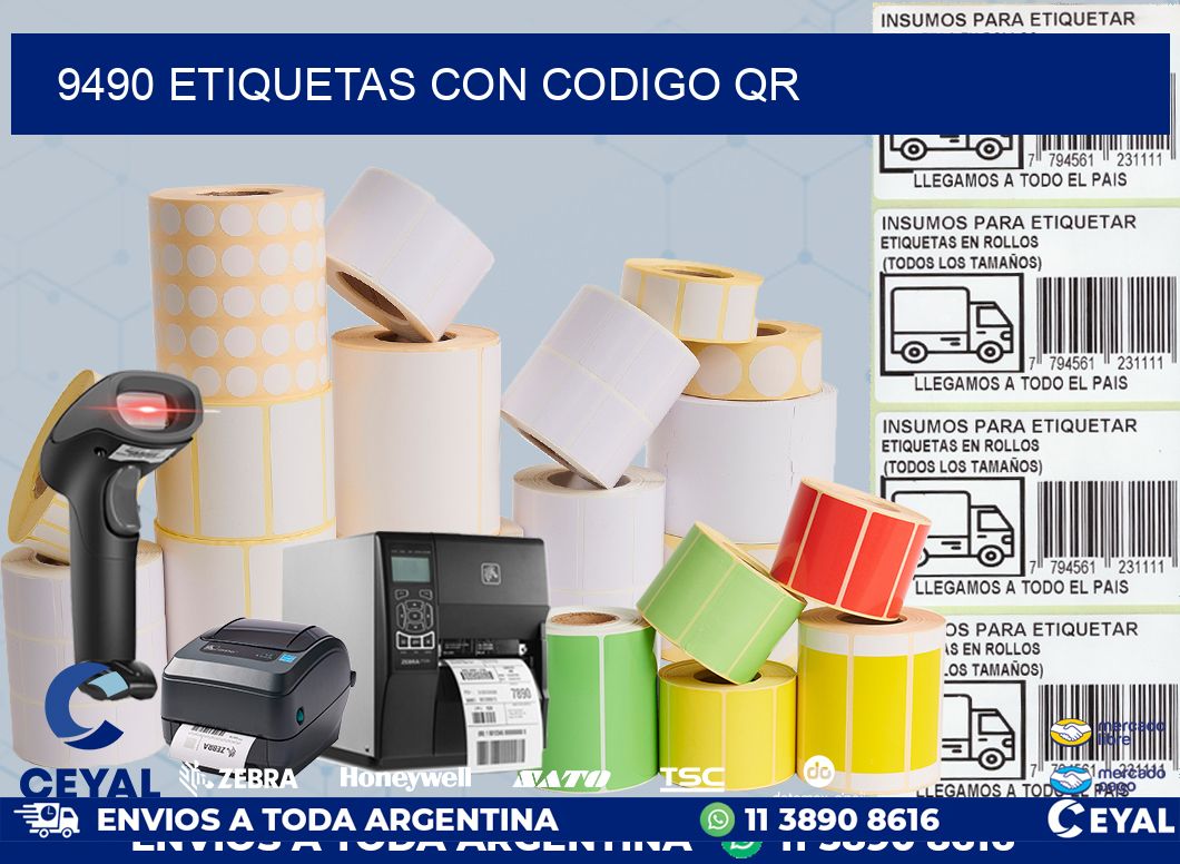 9490 ETIQUETAS CON CODIGO QR