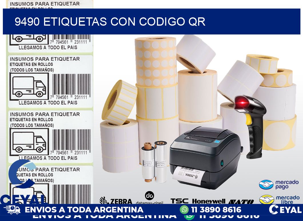 9490 ETIQUETAS CON CODIGO QR