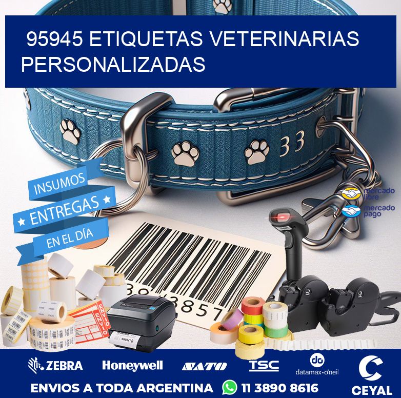 95945 ETIQUETAS VETERINARIAS PERSONALIZADAS