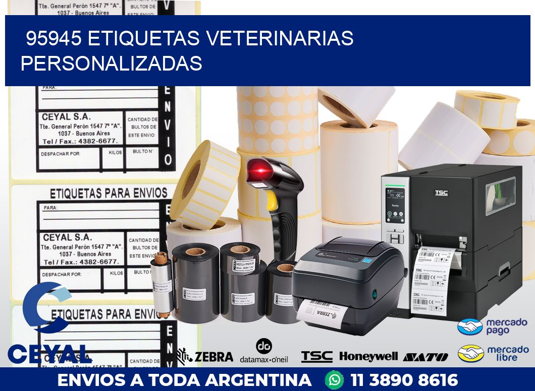 95945 ETIQUETAS VETERINARIAS PERSONALIZADAS