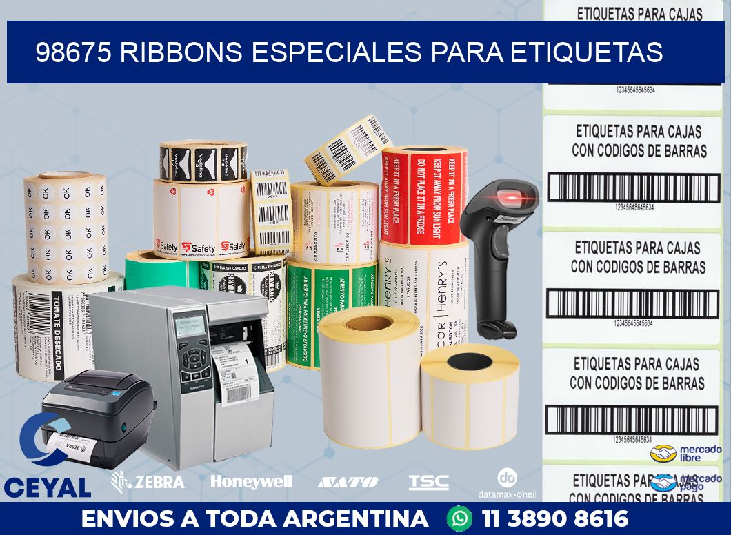 98675 RIBBONS ESPECIALES PARA ETIQUETAS