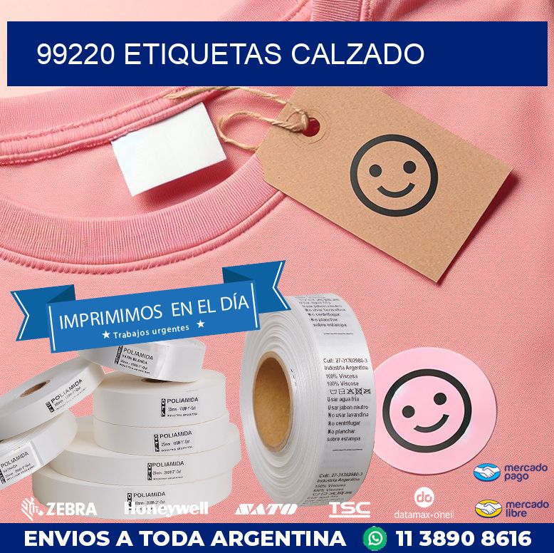 99220 ETIQUETAS CALZADO