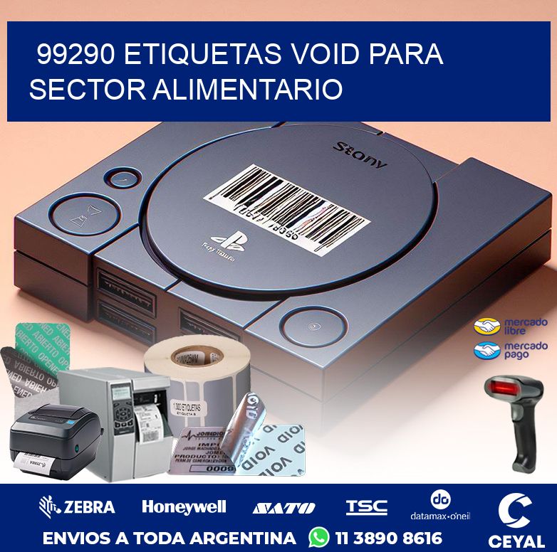 99290 ETIQUETAS VOID PARA SECTOR ALIMENTARIO