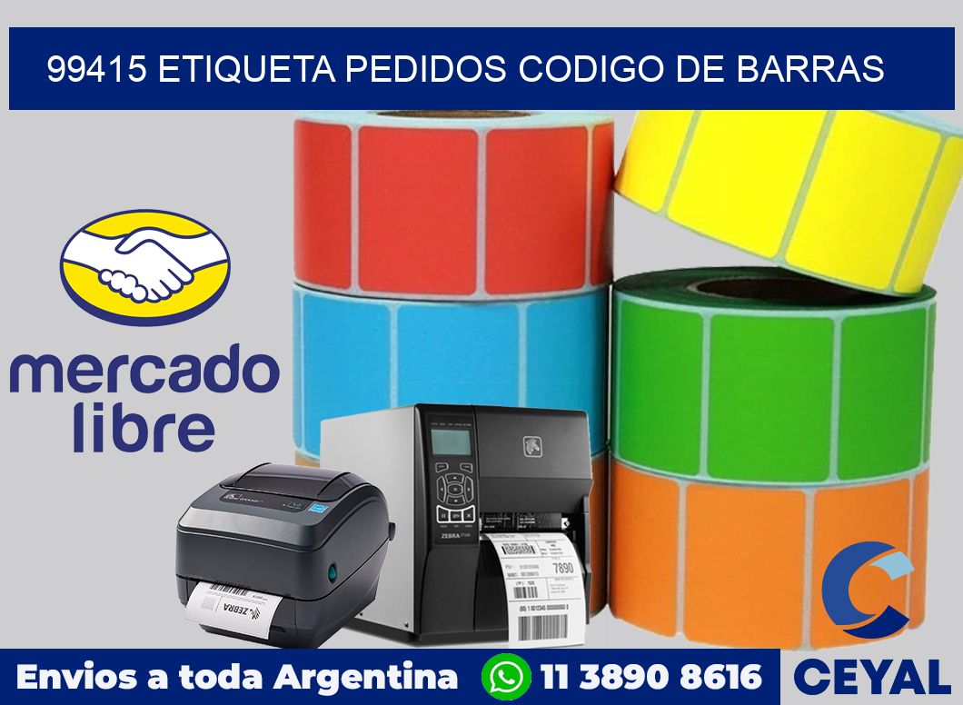 99415 etiqueta pedidos codigo de barras