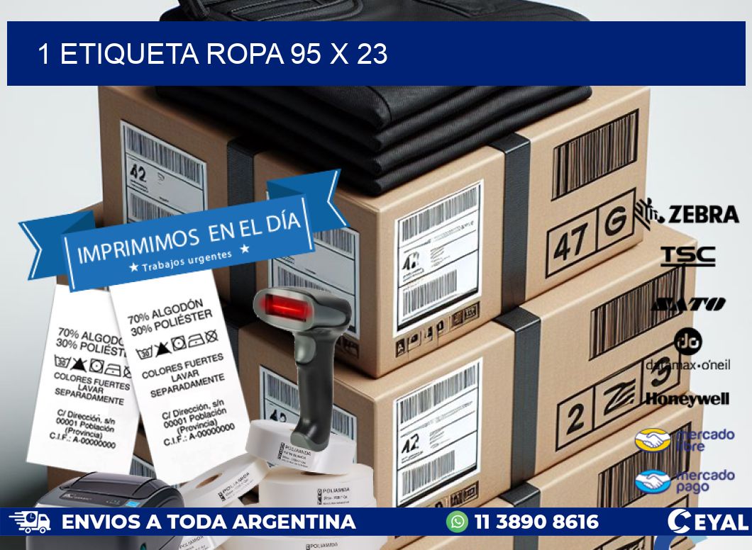 1 ETIQUETA ROPA 95 x 23