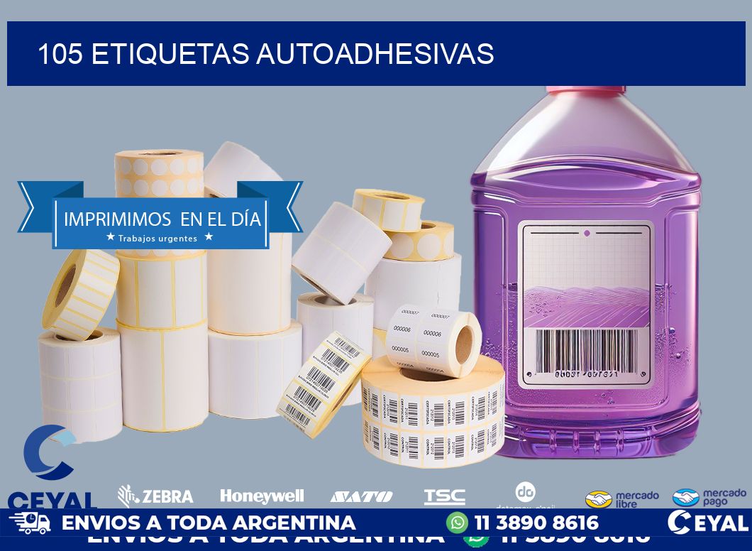 105 ETIQUETAS AUTOADHESIVAS