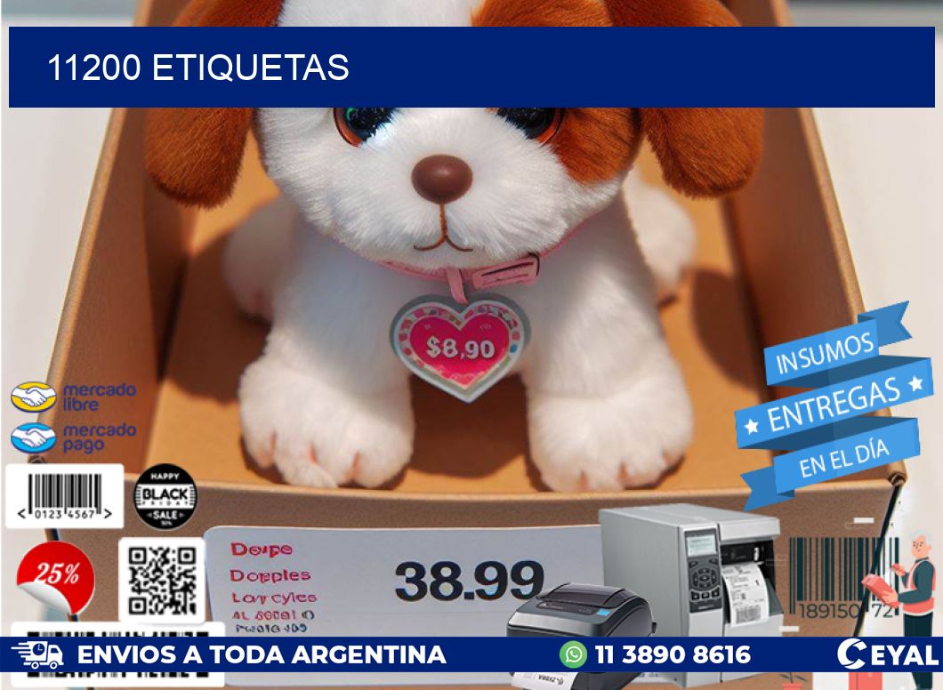 11200 ETIQUETAS