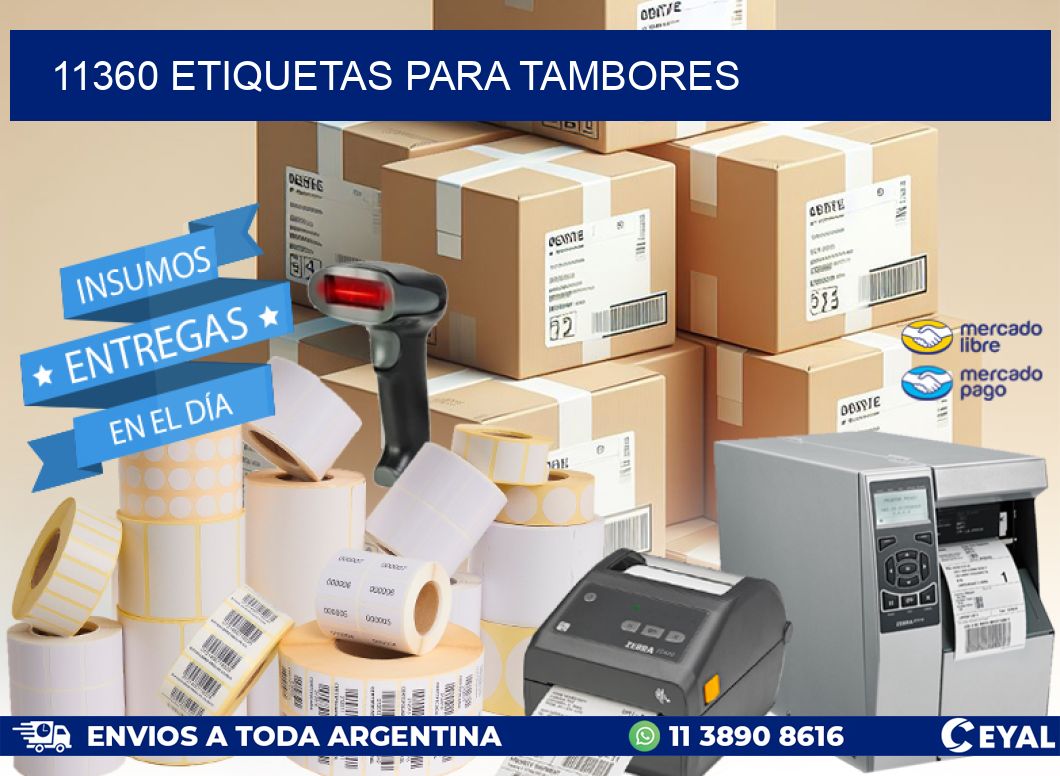 11360 ETIQUETAS PARA TAMBORES