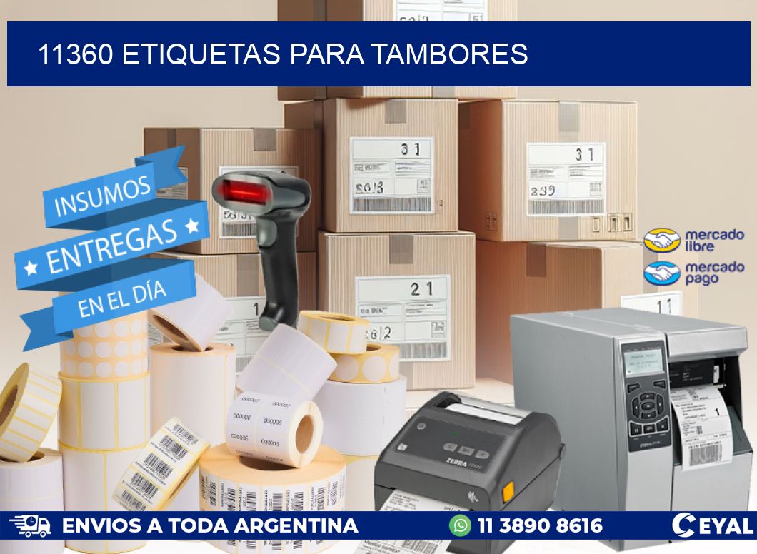 11360 ETIQUETAS PARA TAMBORES