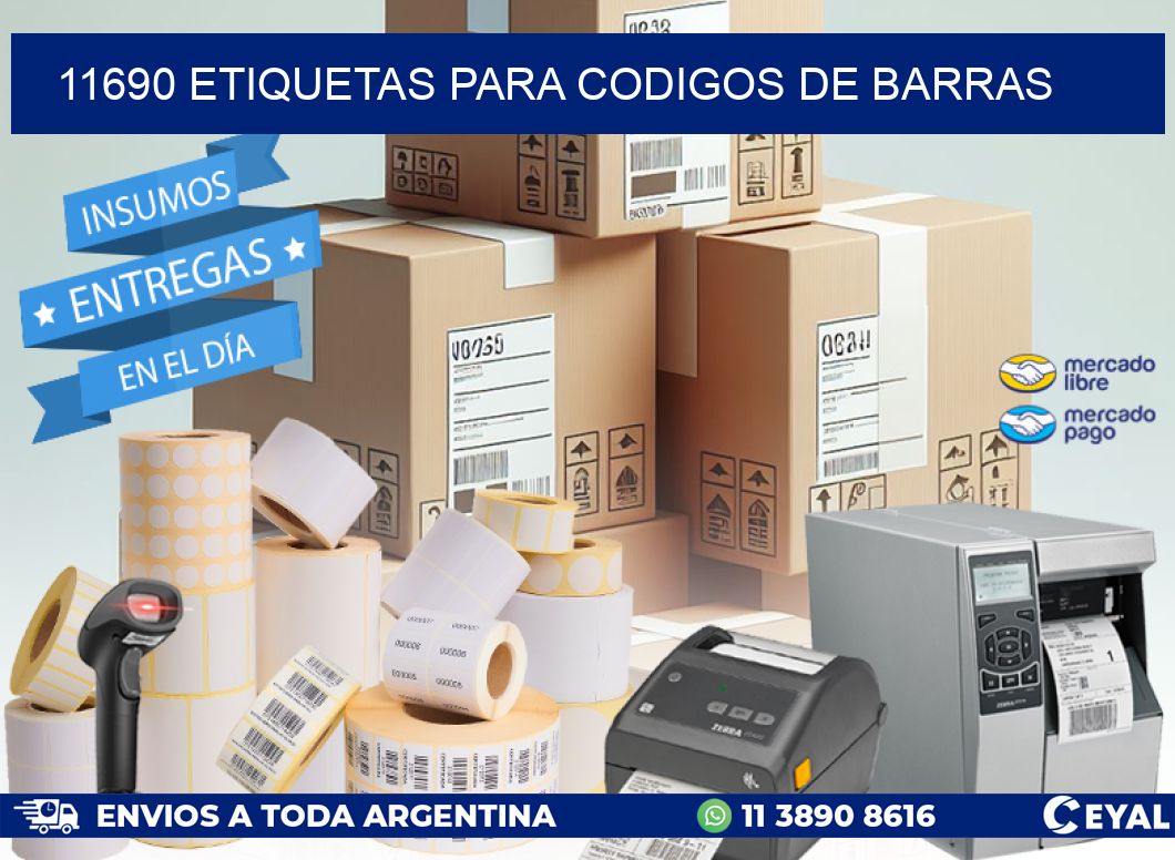 11690 ETIQUETAS PARA CODIGOS DE BARRAS