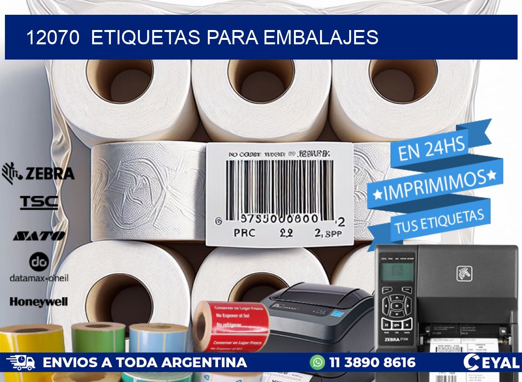 12070  ETIQUETAS PARA EMBALAJES