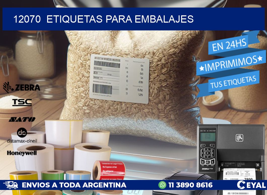12070  ETIQUETAS PARA EMBALAJES