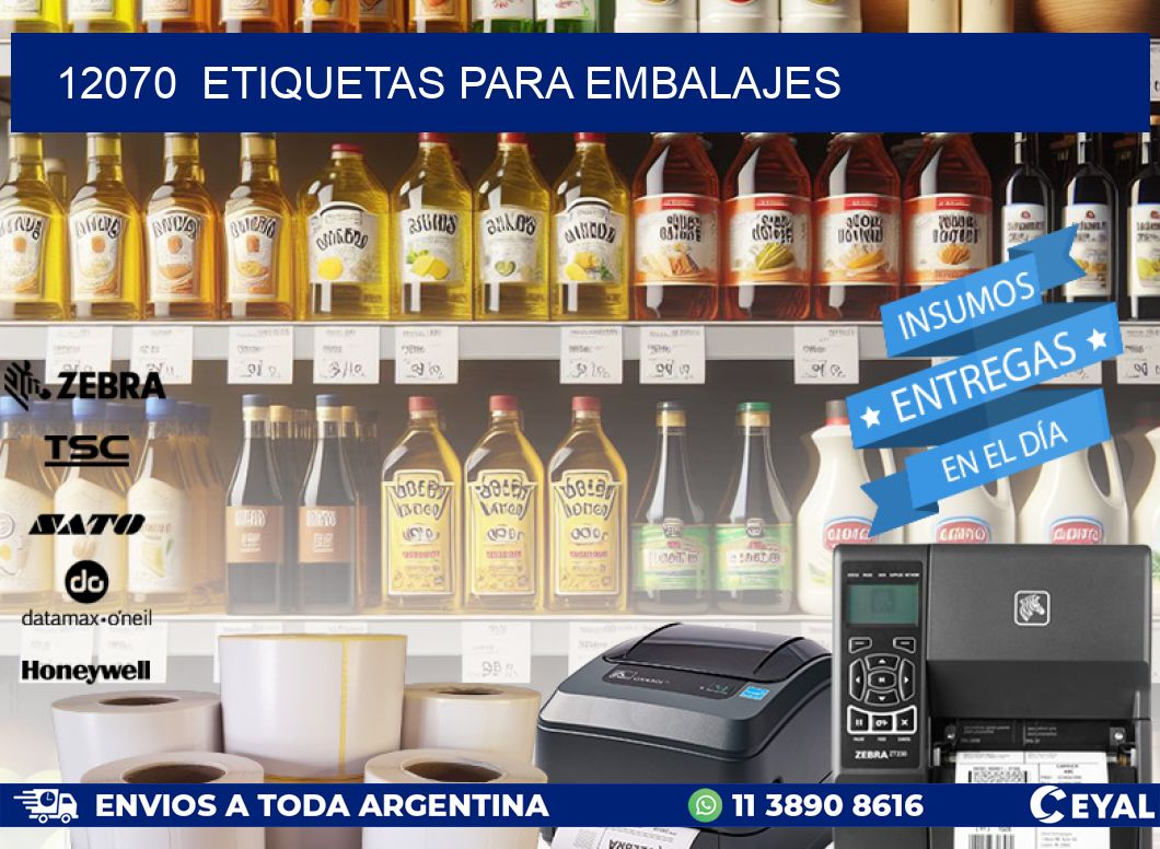 12070  ETIQUETAS PARA EMBALAJES