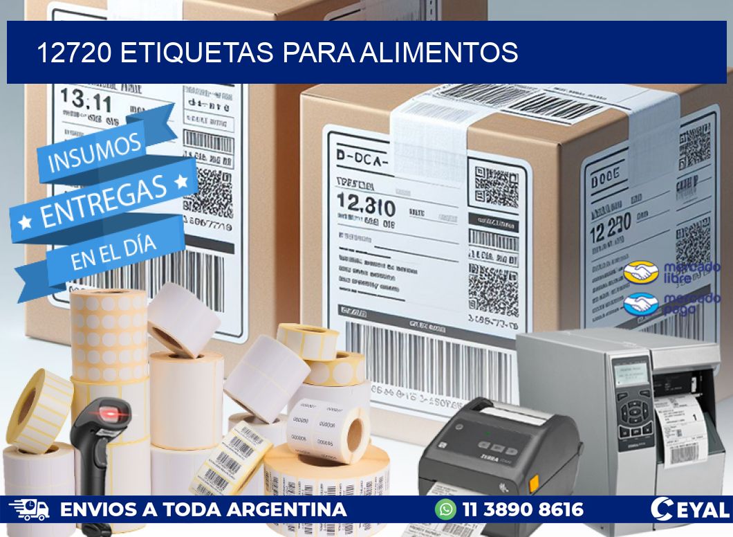 12720 ETIQUETAS PARA ALIMENTOS