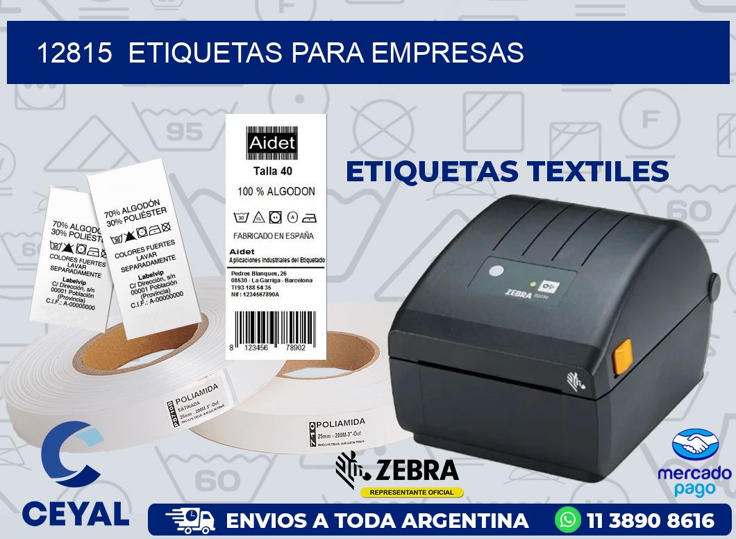 12815  ETIQUETAS PARA EMPRESAS