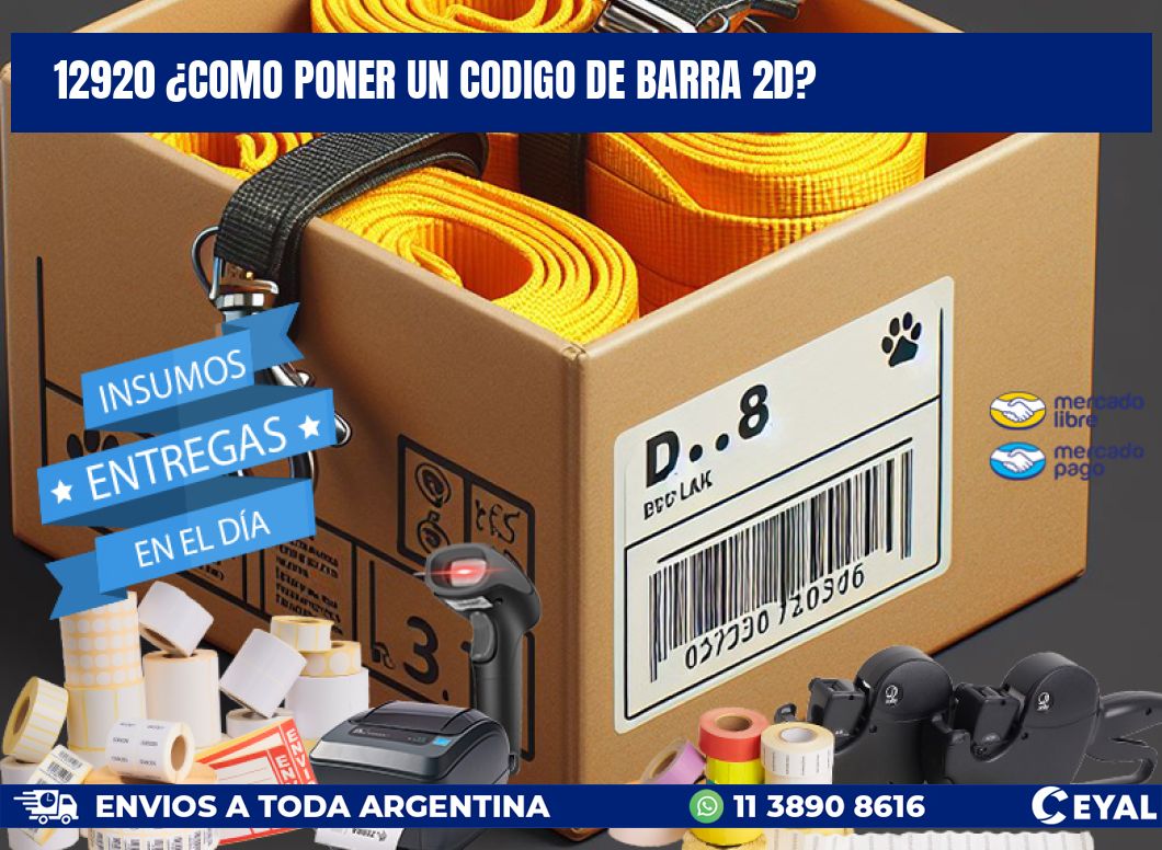 12920 ¿COMO PONER UN CODIGO DE BARRA 2D?