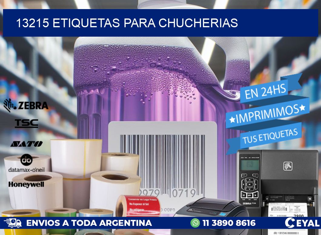 13215 ETIQUETAS PARA CHUCHERIAS