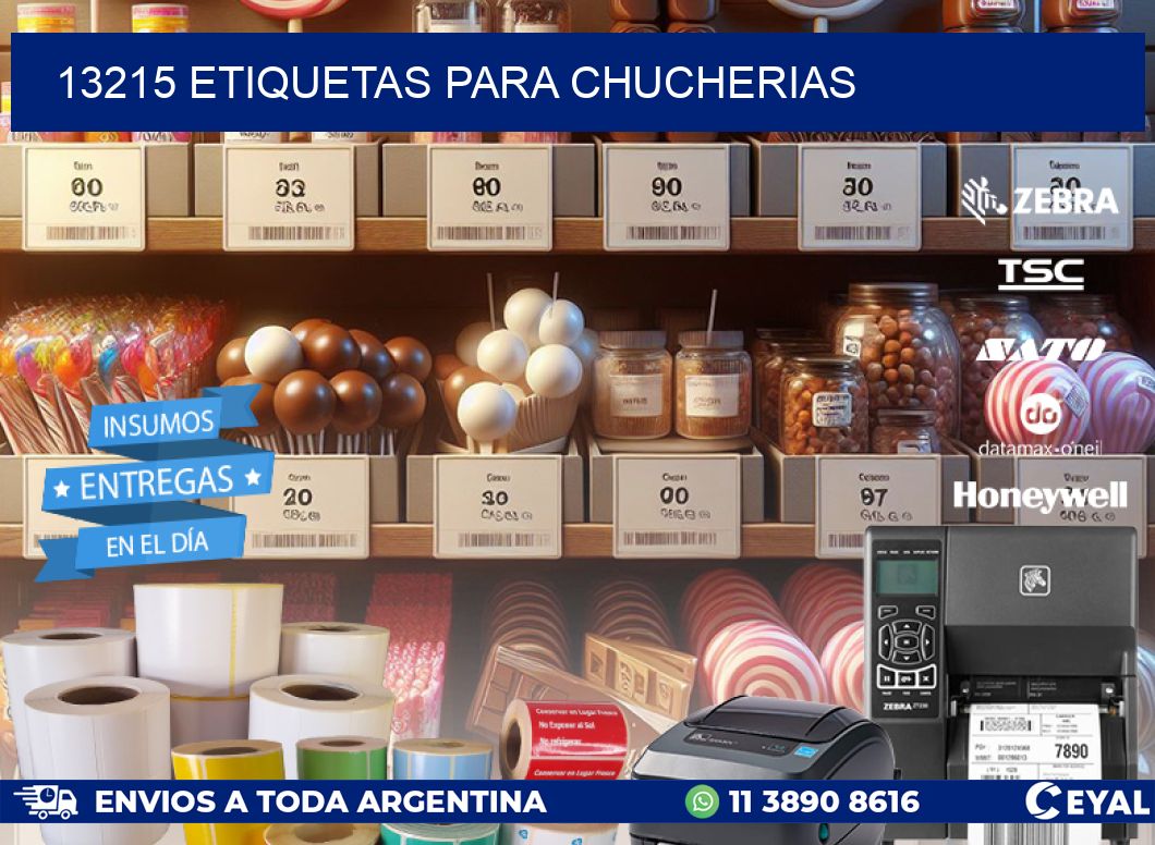 13215 ETIQUETAS PARA CHUCHERIAS