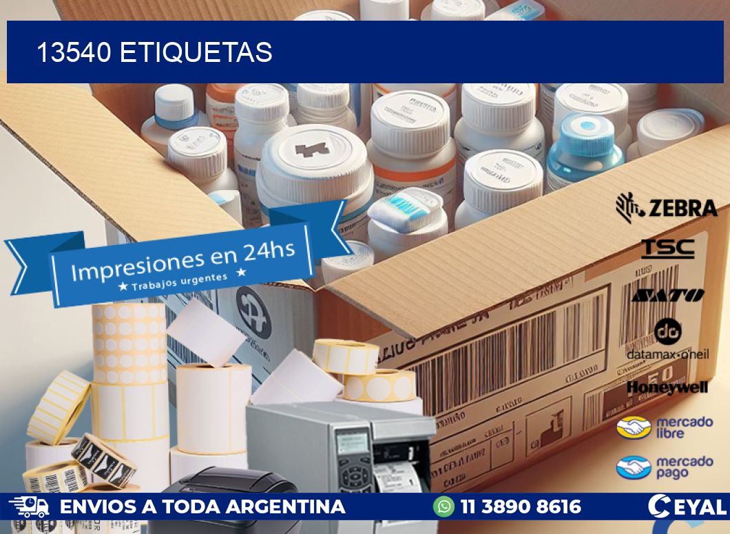 13540 ETIQUETAS