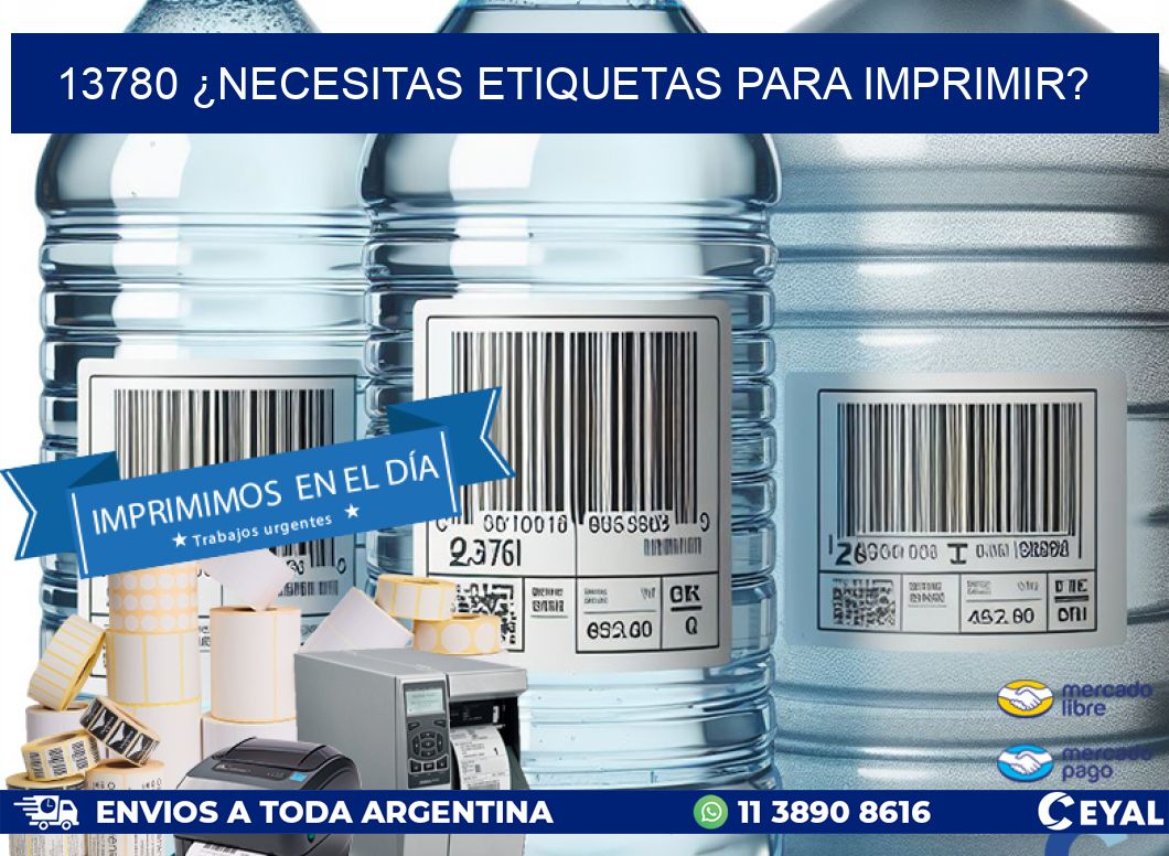 13780 ¿NECESITAS ETIQUETAS PARA IMPRIMIR?