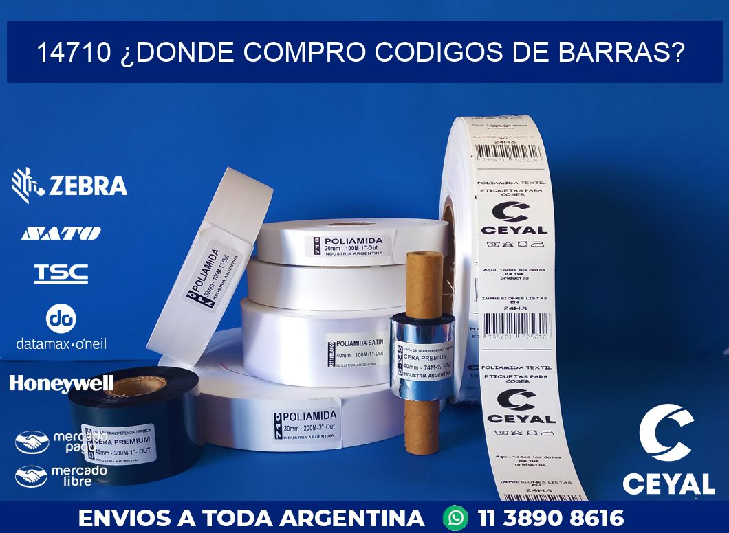 14710 ¿DONDE COMPRO CODIGOS DE BARRAS?