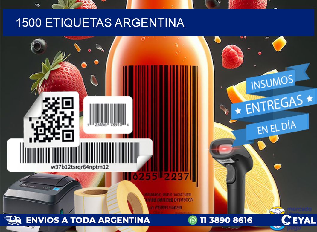 1500 ETIQUETAS ARGENTINA