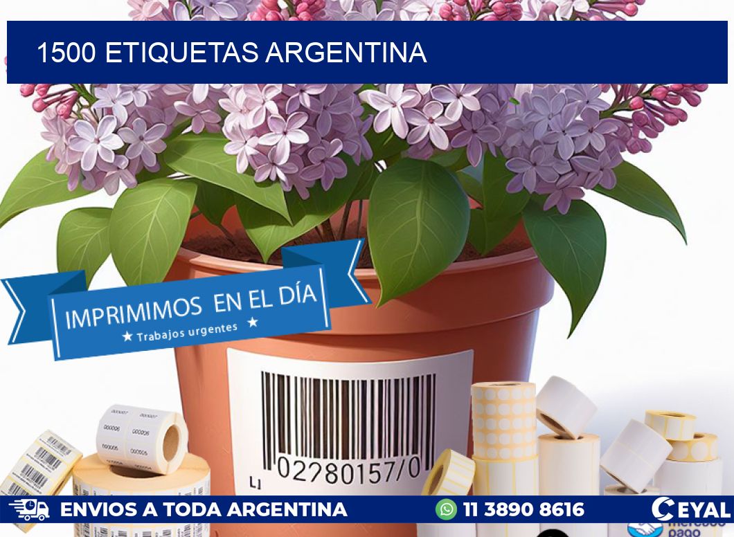 1500 ETIQUETAS ARGENTINA