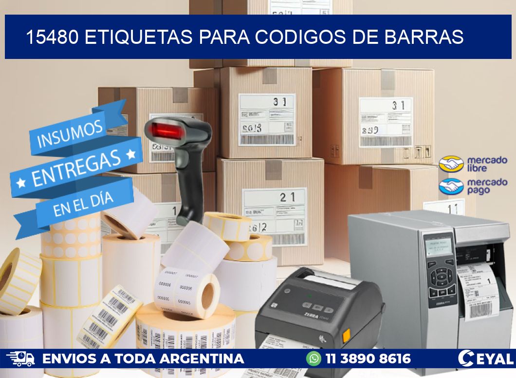 15480 ETIQUETAS PARA CODIGOS DE BARRAS