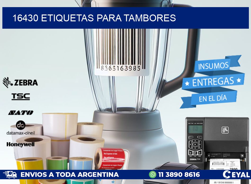 16430 ETIQUETAS PARA TAMBORES