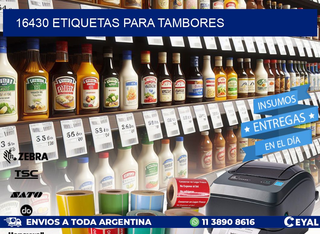 16430 ETIQUETAS PARA TAMBORES