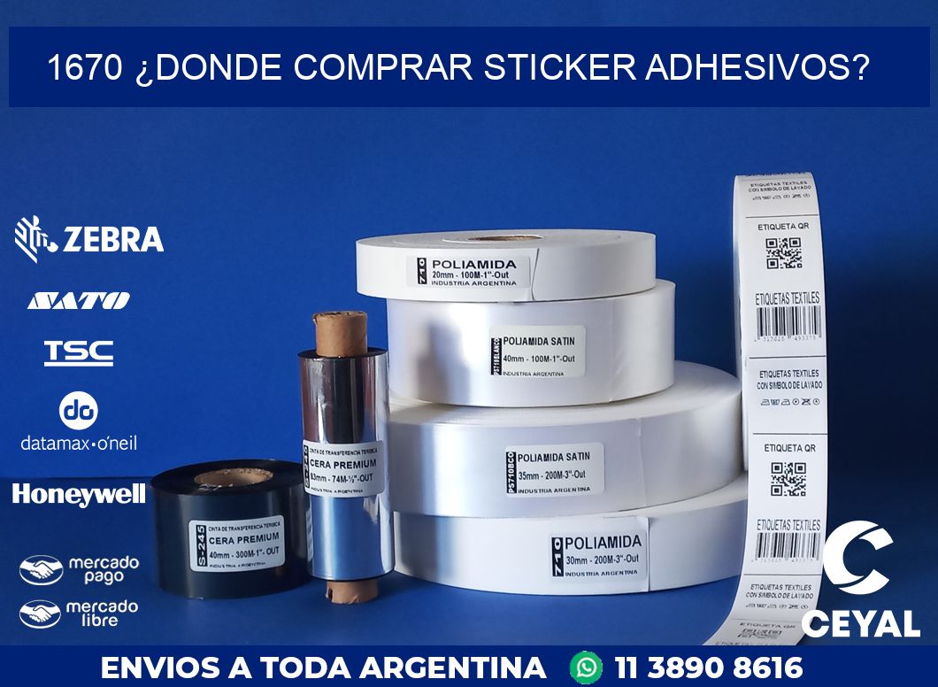 1670 ¿DONDE COMPRAR STICKER ADHESIVOS?