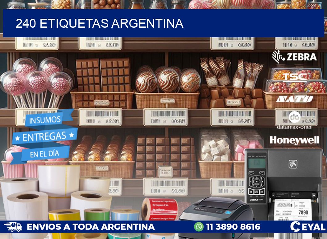 240 ETIQUETAS ARGENTINA