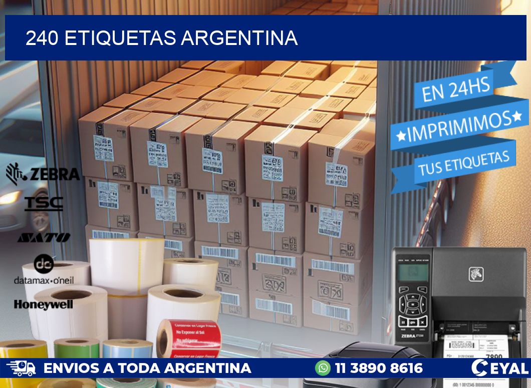 240 ETIQUETAS ARGENTINA