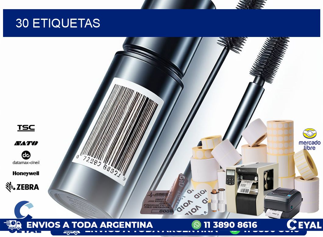 30 ETIQUETAS