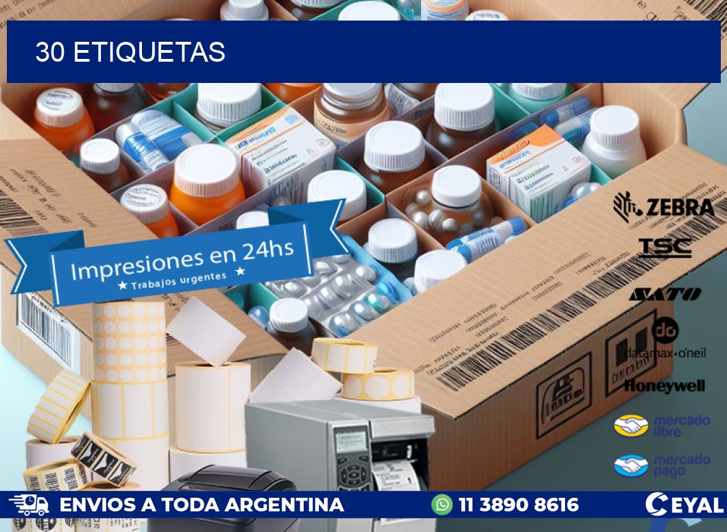 30 ETIQUETAS