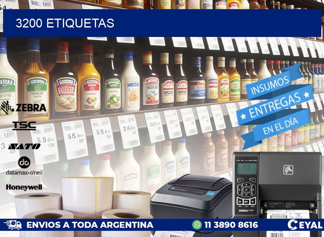 3200 ETIQUETAS