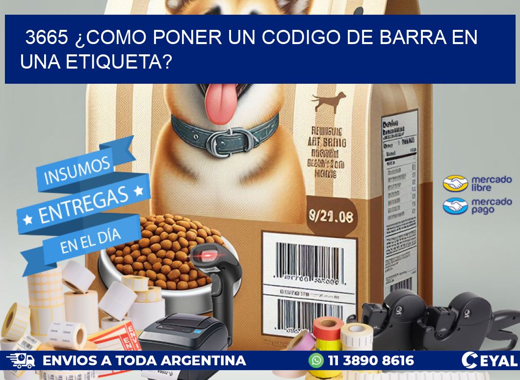 3665 ¿COMO PONER UN CODIGO DE BARRA EN  UNA ETIQUETA?