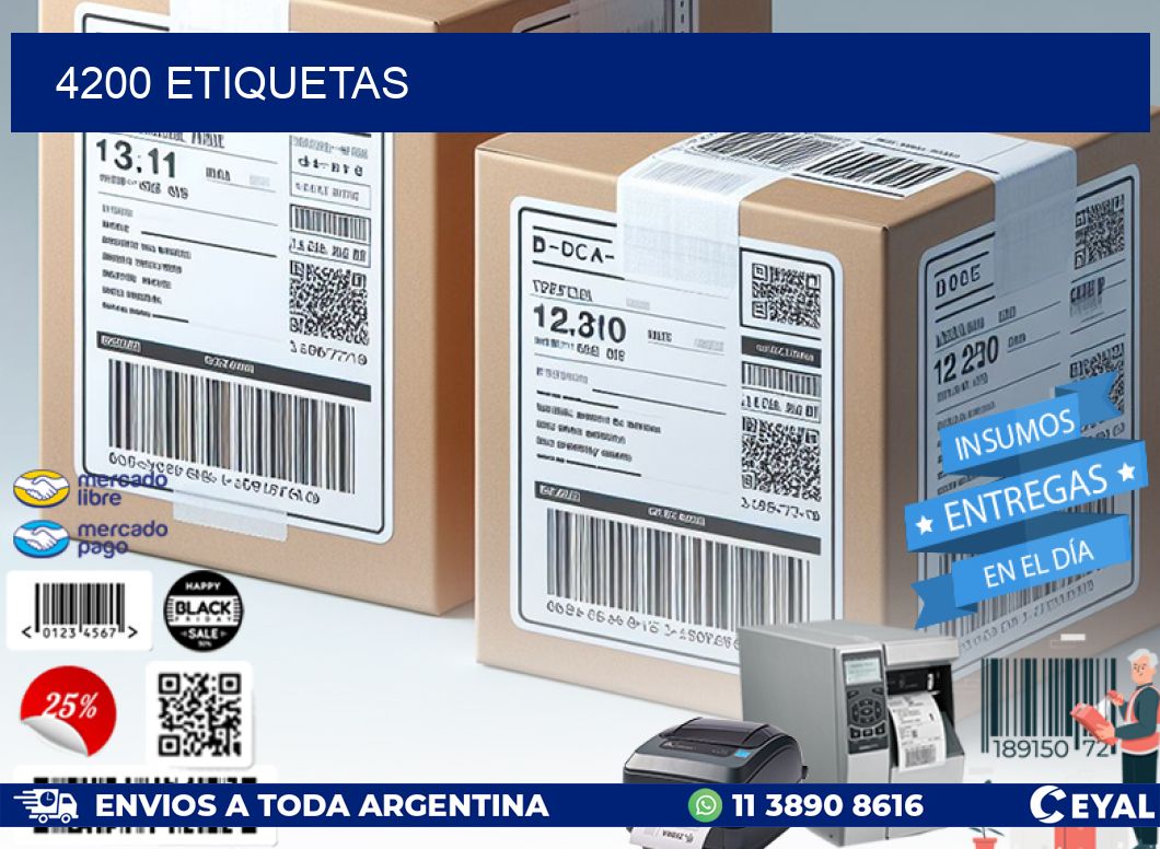 4200 ETIQUETAS