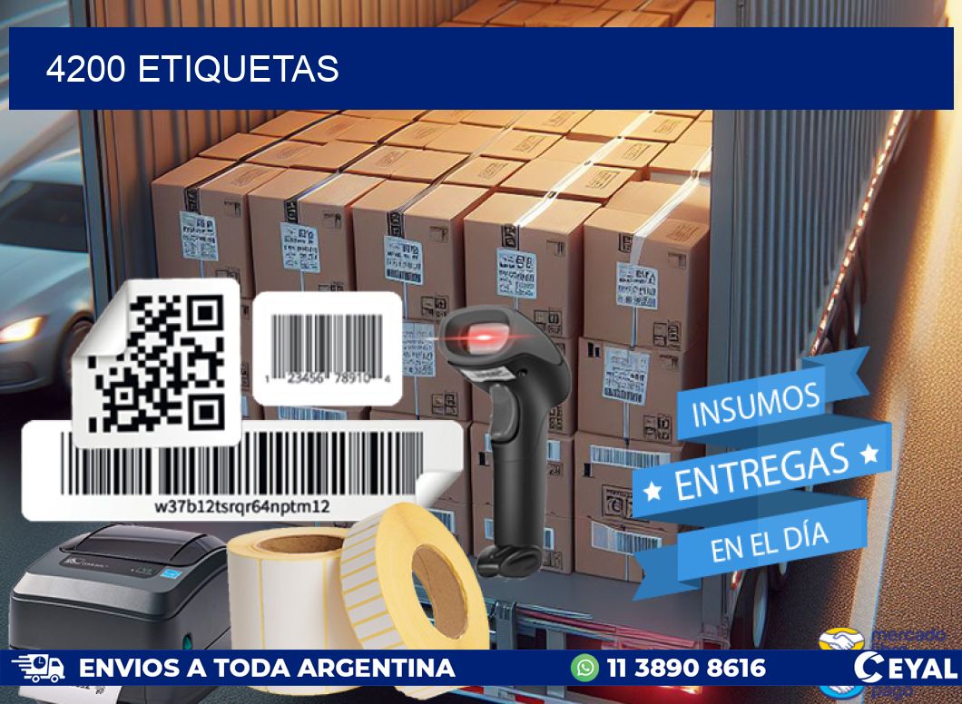 4200 ETIQUETAS