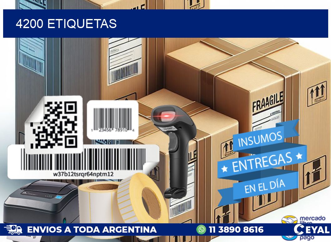 4200 ETIQUETAS