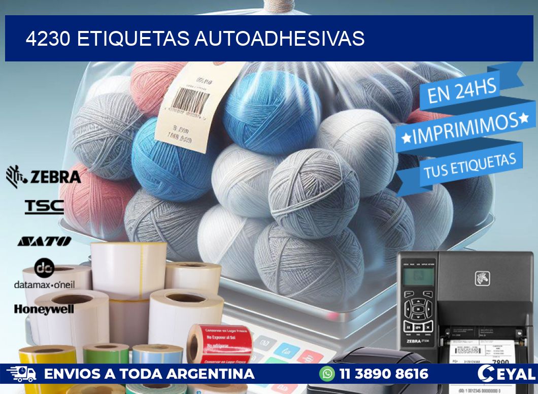 4230 ETIQUETAS AUTOADHESIVAS