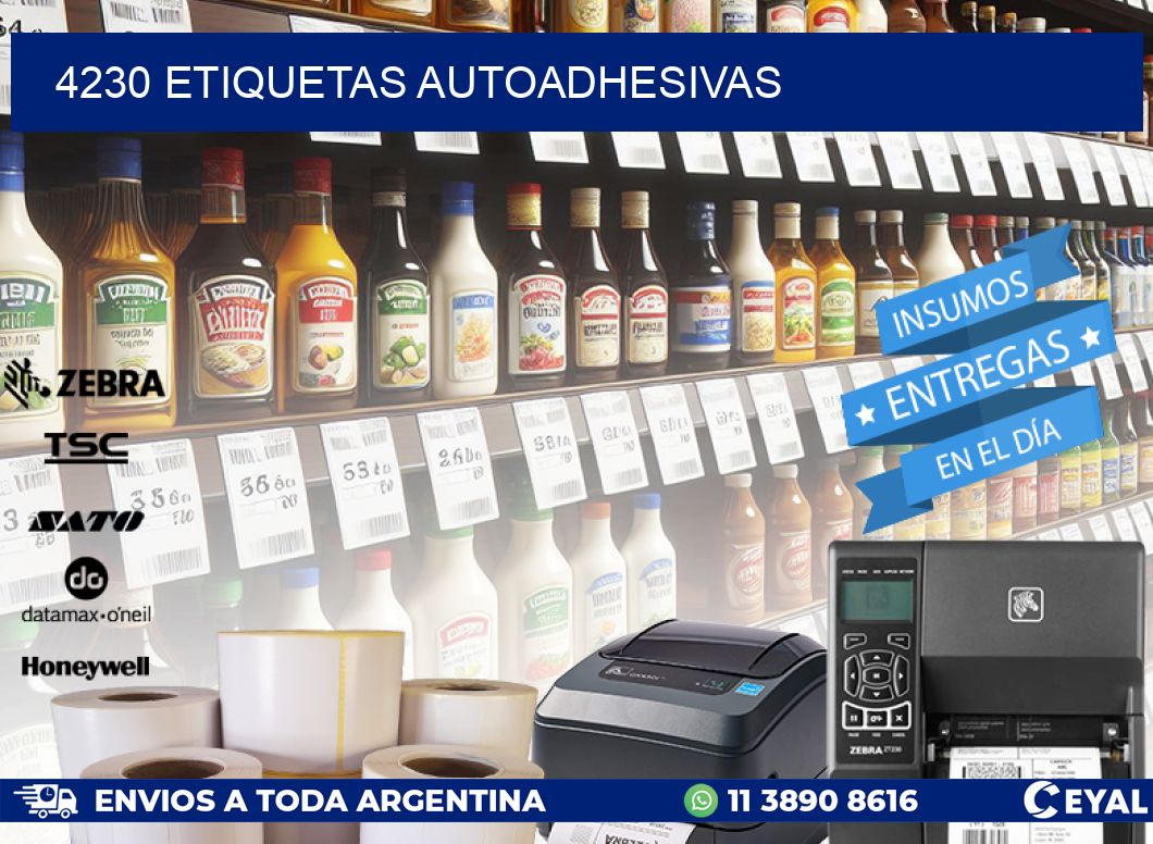 4230 ETIQUETAS AUTOADHESIVAS
