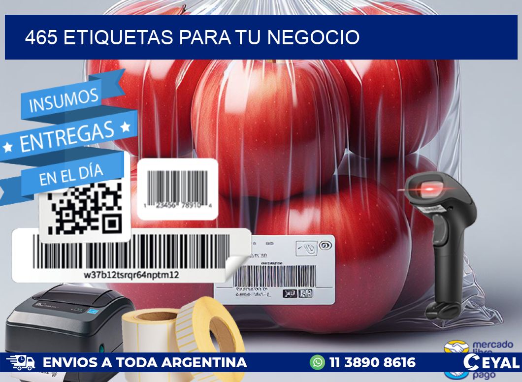465 ETIQUETAS PARA TU NEGOCIO