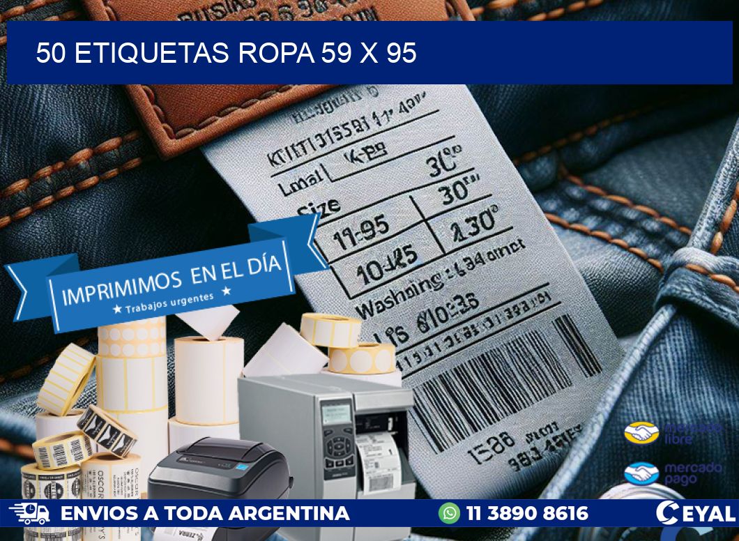 50 ETIQUETAS ROPA 59 x 95