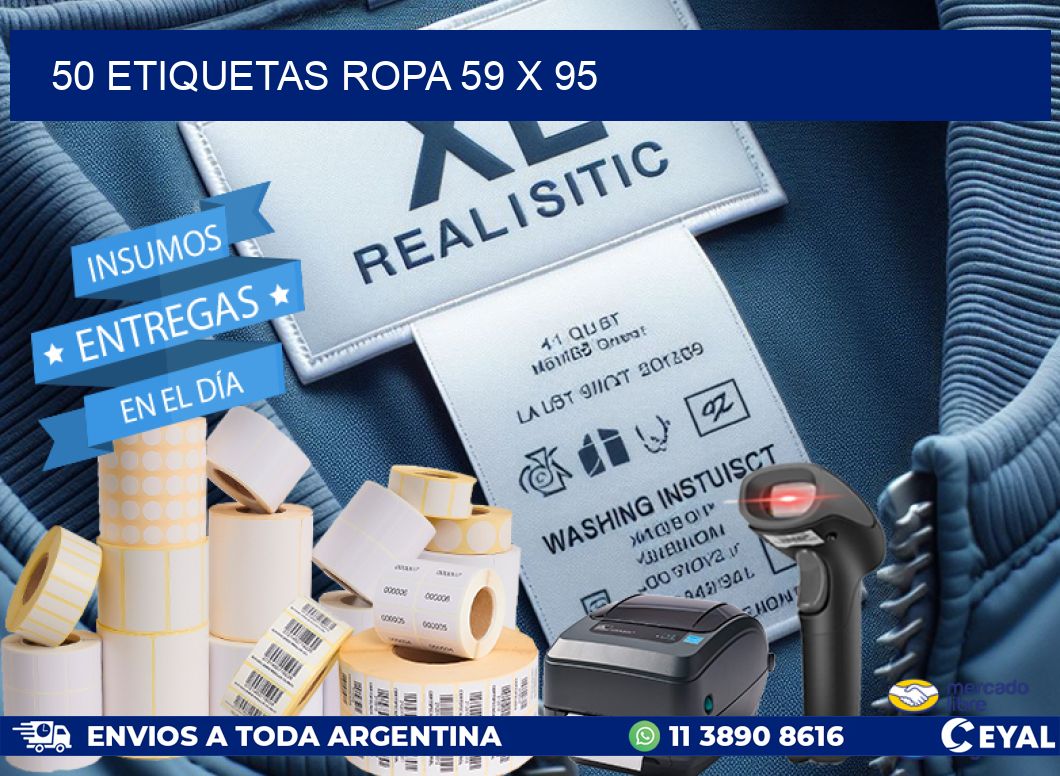 50 ETIQUETAS ROPA 59 x 95