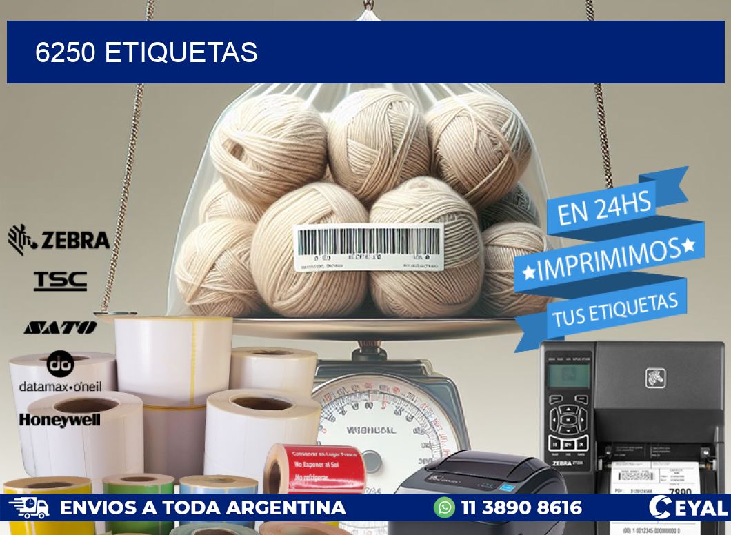 6250 ETIQUETAS