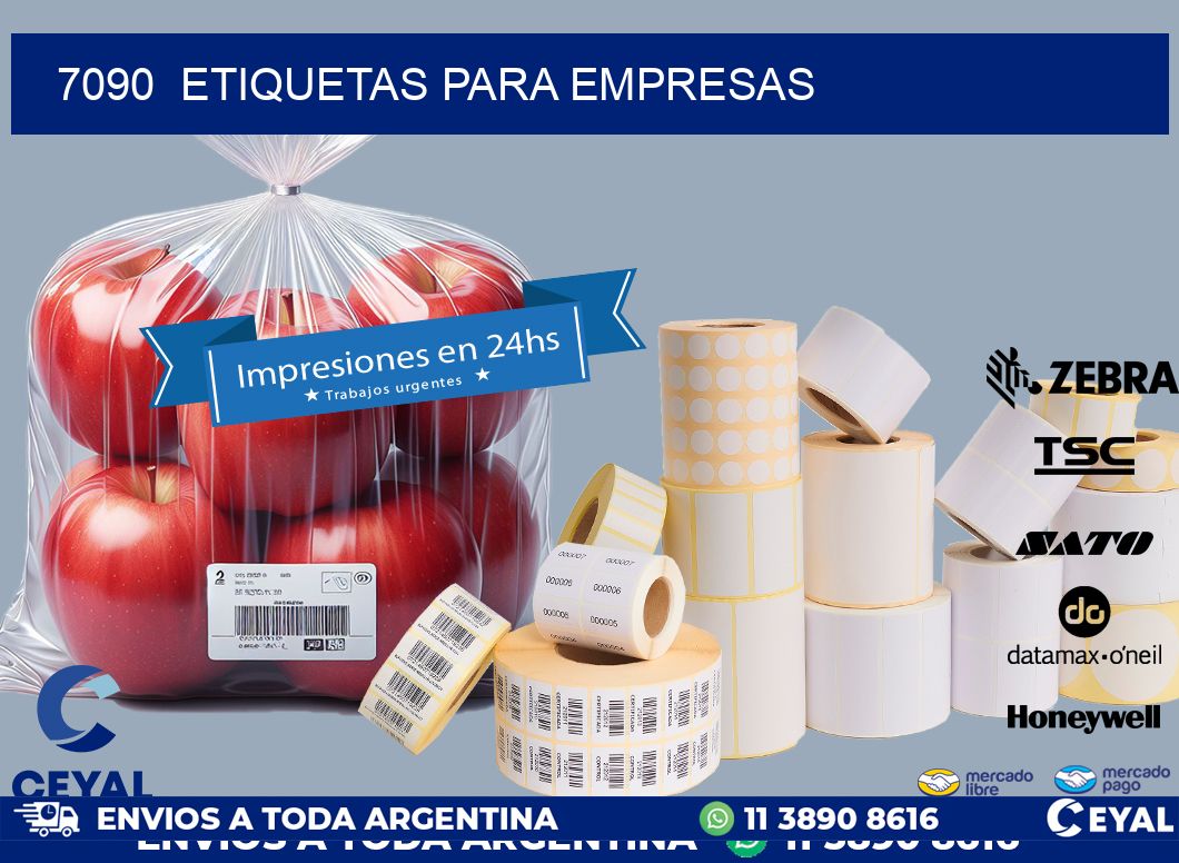 7090 ETIQUETAS PARA EMPRESAS