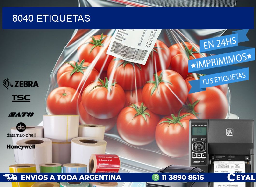 8040 ETIQUETAS