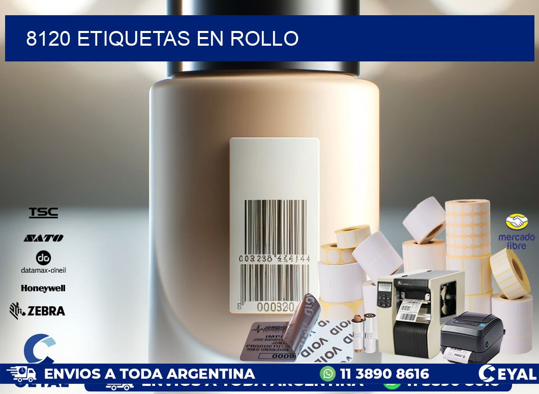 8120 ETIQUETAS EN ROLLO